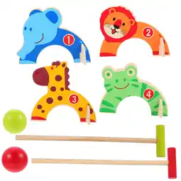 Walmart WHAMVOX Croquet Set Splint Educational Toys for Preschoolers 8Pcs 18.08X3.54X3.54in offer