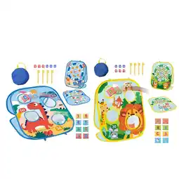 Walmart Bean Sand Bag Toss Game Double Sided Cornhole Board Games indoor and outdoor offer