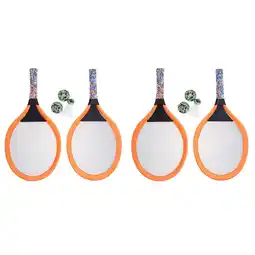 Walmart 2 Pairs Children's Tennis Racket Kids Badminton Baby Orange offer