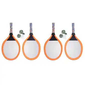 Walmart 2 Pairs Children's Tennis Racket Kids Badminton Baby Orange offer