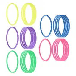 Walmart KAKOWELY Party Toss Game Plastic Rings Assorted Color 24Pcs 11In offer