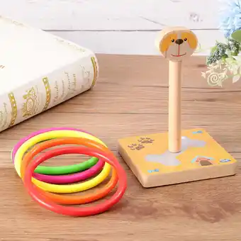 Walmart Milisten Kid Throwing Rings Funny Animal Wooden Game Throwing Rings for Girl Boy ( ) offer