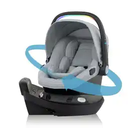 Walmart Evenflo Revolve180 LiteMax NXT Rotational Infant Car Seat with SensorySoothe (Quartz) offer