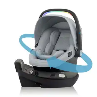 Walmart Evenflo Revolve180 LiteMax NXT Rotational Infant Car Seat with SensorySoothe (Quartz) offer