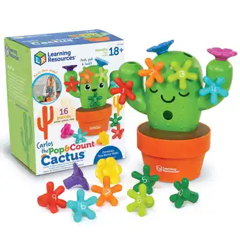 Walmart Learning Resources Carlos the Pop & Count Cactus - Toddler Learning , Age 18 Months offer