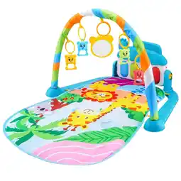 Walmart Lilixerw Play Mat Piano Time Activity Mat With Music Play Mat For With 4 Linkable Toys offer