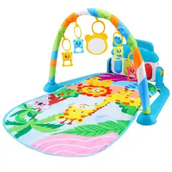 Walmart Lilixerw Play Mat Piano Time Activity Mat With Music Play Mat For With 4 Linkable Toys offer