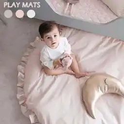 Walmart Newborn Baby Padded Play Mats Soft Cotton Crawling Mat Kids Game Rugs Round Floor Carpet offer