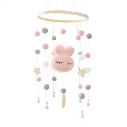 Walmart Hanging Baby Mobile Rattle Photography Props Crib Accessories Bed Bell Baby Crib Pink offer