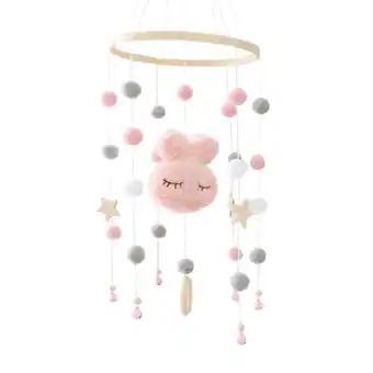 Walmart Hanging Baby Mobile Rattle Photography Props Crib Accessories Bed Bell Baby Crib Pink offer