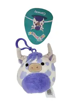 Walmart Squishmallows 3.5 Inch Conway the Spotted Highland Cow Clip On Plush Stuffed Toy offer