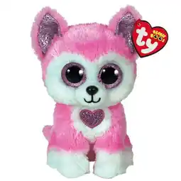 Walmart TY Beanie Boos - HUNK the Valentine's Husky Dog (Glitter Eyes) (Regular Size - 6 inch) offer