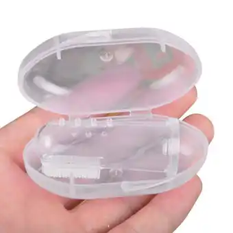 Walmart Newborn Baby Finger Toothbrush Soft Silicone Teether Toodler Teeth Massager 1Set offer