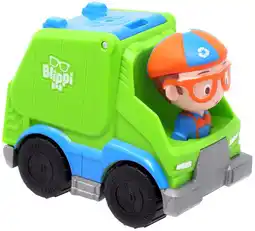 Walmart Blippi Mobile & Garbage Truck COMBO of 2 Mini Vehicles offer