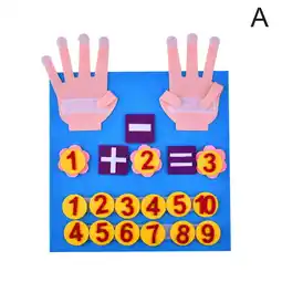 Walmart Kids Montessori Toys Felt Finger Numbers Math Children Counting Learning Toddler V2U3 offer