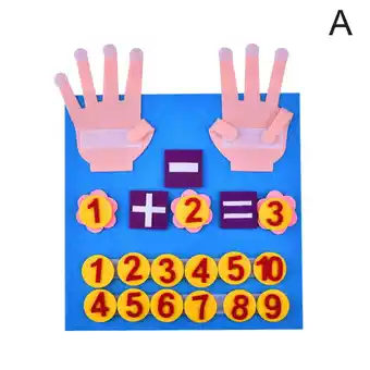 Walmart Kids Montessori Toys Felt Finger Numbers Math Children Counting Learning Toddler V2U3 offer