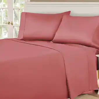 Walmart Superior Egyptian Cotton 530 Thread Count Deep Pocket Sheet Set, King Size, Blush offer