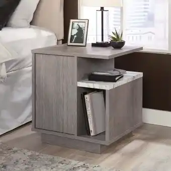 Walmart Sauder East Rock Contemporary Nightstand, Ashen Oak Finish offer