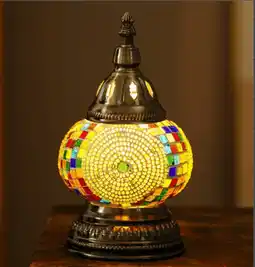 Walmart MEHOOM DIY Mosaic Lamp Kit,Yellow Turkish Crafts Kit for Adult,Moroccan Decor offer