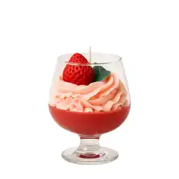 Walmart Delicious Scents Strawberry Cognac Candle, Highly Scented, Glassware, Aromatherapy, All Seasons offer