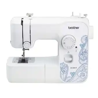 Walmart Brother LX3817 17-Stitch Portable Full-Size Sewing Machine, White offer