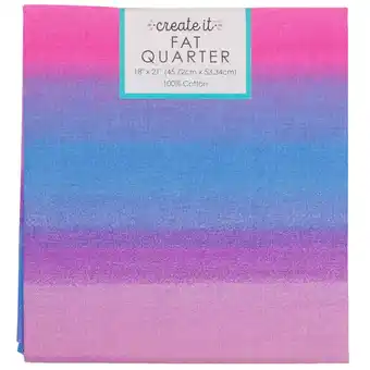 Walmart Create It 18x21 100% Cotton Ombre Precut Sewing & Craft Fabric, Pink 1 Piece offer