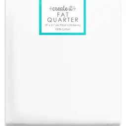 Walmart Create It 18x21 100% Cotton Hexagon Precut Sewing & Craft Fabric, White 1 Piece offer