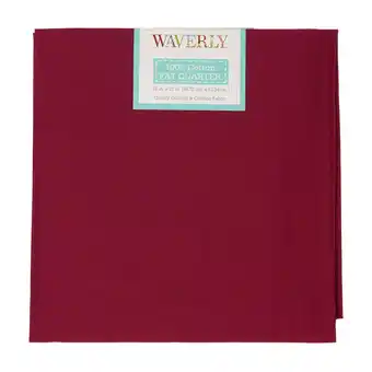Walmart Waverly Inspirations, 100% Cotton, Sewing & Crafting, Cranberry, Fat Quarter, Solids, 21 x 18 offer