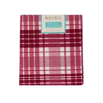 Walmart Waverly Inspirations, 100% Cotton, Sewing & Crafting, Plaid Cranberry, Fat Quarter, Prints, 21 x 18 offer