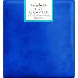 Walmart Create It 18x21 100% Cotton Textured Precut Sewing & Craft Fabric, Blue 1 Piece offer