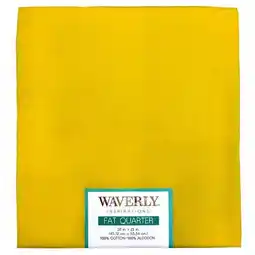 Walmart Waverly Inspirations Cotton 18 x 21 Fat Quarter Solid Sunshine Print Fabric, 1 Each offer