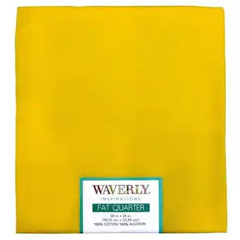 Walmart Waverly Inspirations Cotton 18 x 21 Fat Quarter Solid Sunshine Print Fabric, 1 Each offer