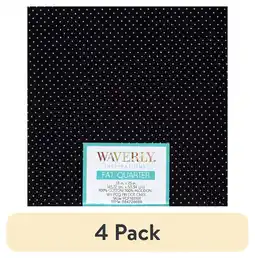 Walmart (4 pack) Waverly Inspirations Cotton 18 x 21 Fat Quarter PINDOT ONYX Print Fabric, 1 Each offer