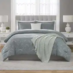 Walmart Mainstays 5-Piece Sage Jacquard Comforter Set, Full/Queen offer