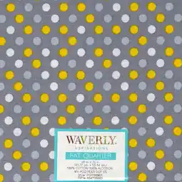 Walmart Waverly Inspirations Cotton 18 x 21 Fat Quarter MULTI DOT STEEL Print Fabric, 1 Each offer