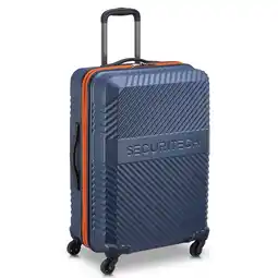 Walmart Securitech by Delsey, Patrol 24 Checked Hardside Spinner Luggage Blue offer