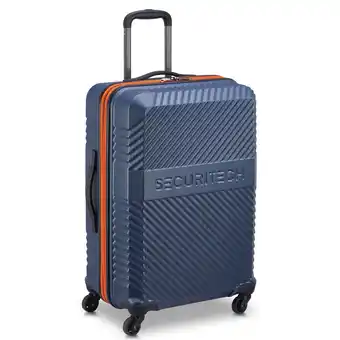 Walmart Securitech by Delsey, Patrol 24 Checked Hardside Spinner Luggage Blue offer