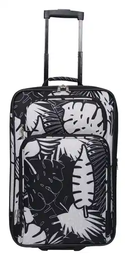 Walmart 14 Softside Carry On Luggage, Black and White offer