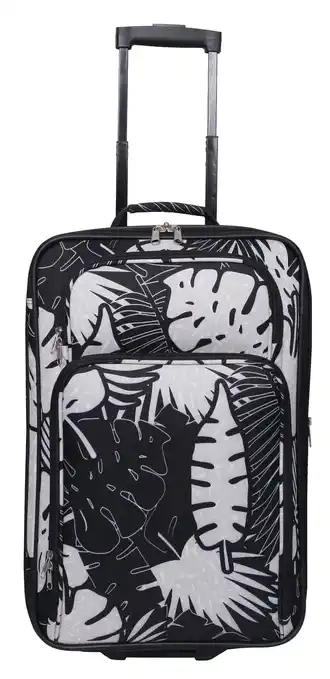 Walmart 14 Softside Carry On Luggage, Black and White offer