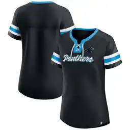Walmart Women's Fanatics Black Carolina Panthers Original State Lace-Up T-Shirt offer