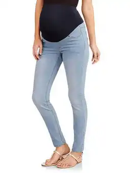 Walmart Oh! Mamma Maternity Women's Skinny Jeans with Full Panel (Women's & Women's Plus) offer