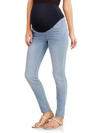 Walmart Oh! Mamma Maternity Women's Skinny Jeans with Full Panel (Women's & Women's Plus) offer