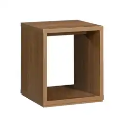 Walmart Mainstays Westley End Table, Warm Walnut Finish offer