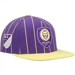 Walmart Men's Mitchell & Ness Purple Orlando City SC Team Pin Snapback Hat offer