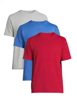 Walmart George Men’s Crewneck Tee with Short Sleeves, 3-Pack offer