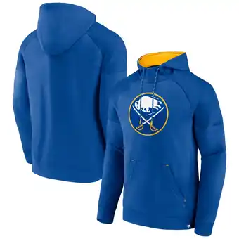 Walmart Men's Fanatics Royal Buffalo Sabres Iconic Defender Raglan Pullover Hoodie offer