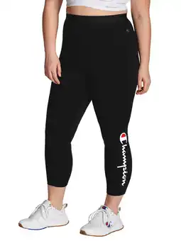 Walmart Champion Women's Plus Size Authentic 7/8 Logo Cotton Legging offer