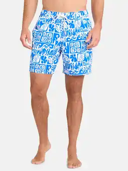 Walmart George Men's Elastic Waist Swim Trunks, 7 Inseam, Sizes S-3XL offer