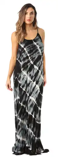 Walmart Riviera Sun Tie Dye Spaghetti Strap Maxi Dress offer