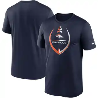 Walmart Men's Nike Navy Denver Broncos Icon Legend Performance T-Shirt offer